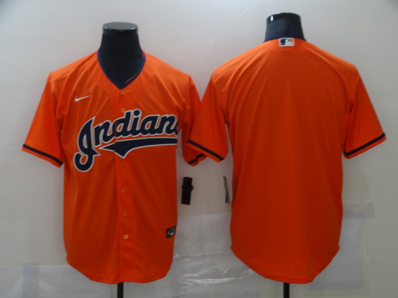 Men's Cleveland Indians Blank Orange Cool Base Stitched Jersey Men's Cleveland Indians Blank Orange Cool Base Stitched Jersey